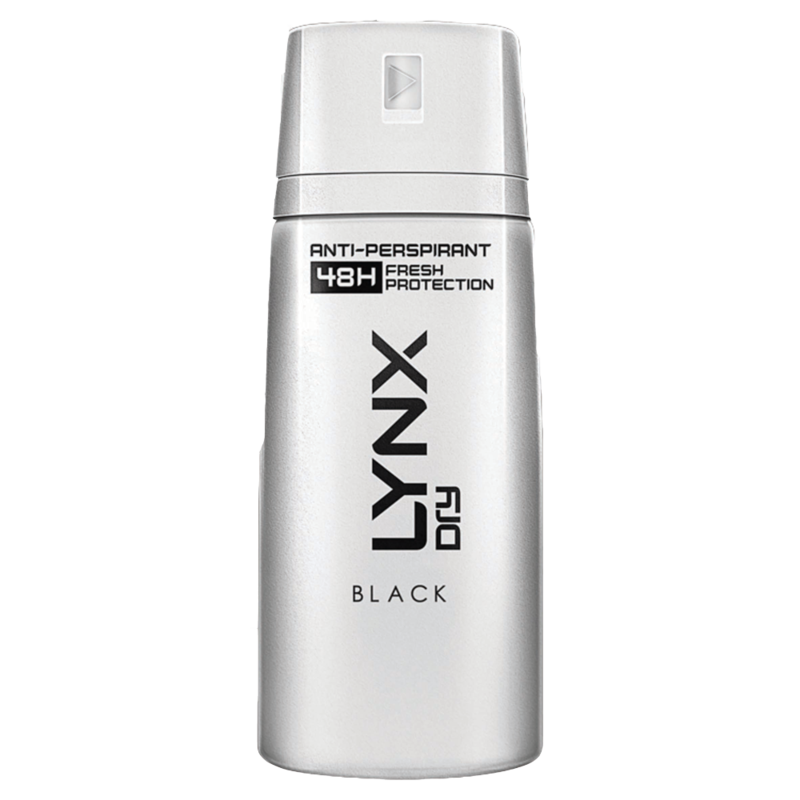 Lynx Black Aerosol Anti Perspirant Deodorant 150ml