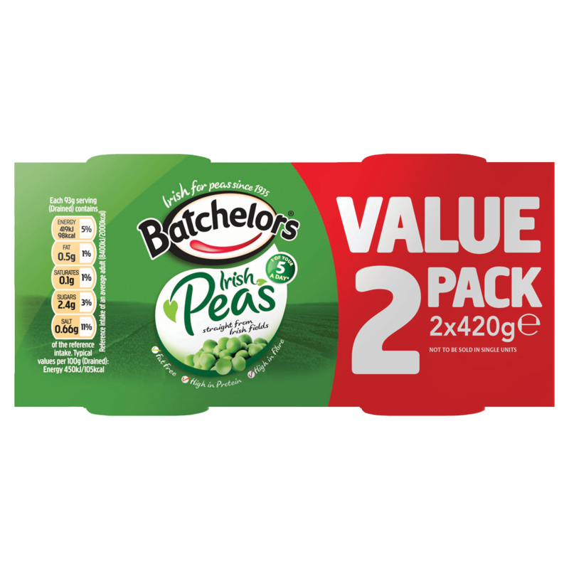 Batchelors Irish Peas 2 x 420g