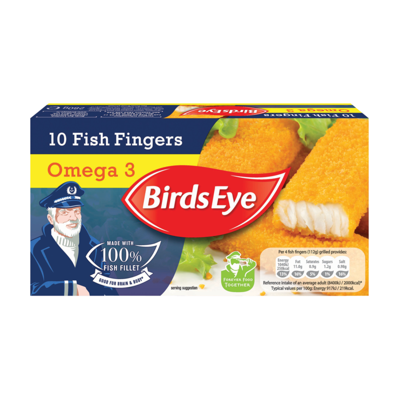 Birds Eye 10 Fish Fingers Omega 3 280g Birds Eye 10 Fish Fingers Omega 3 280g