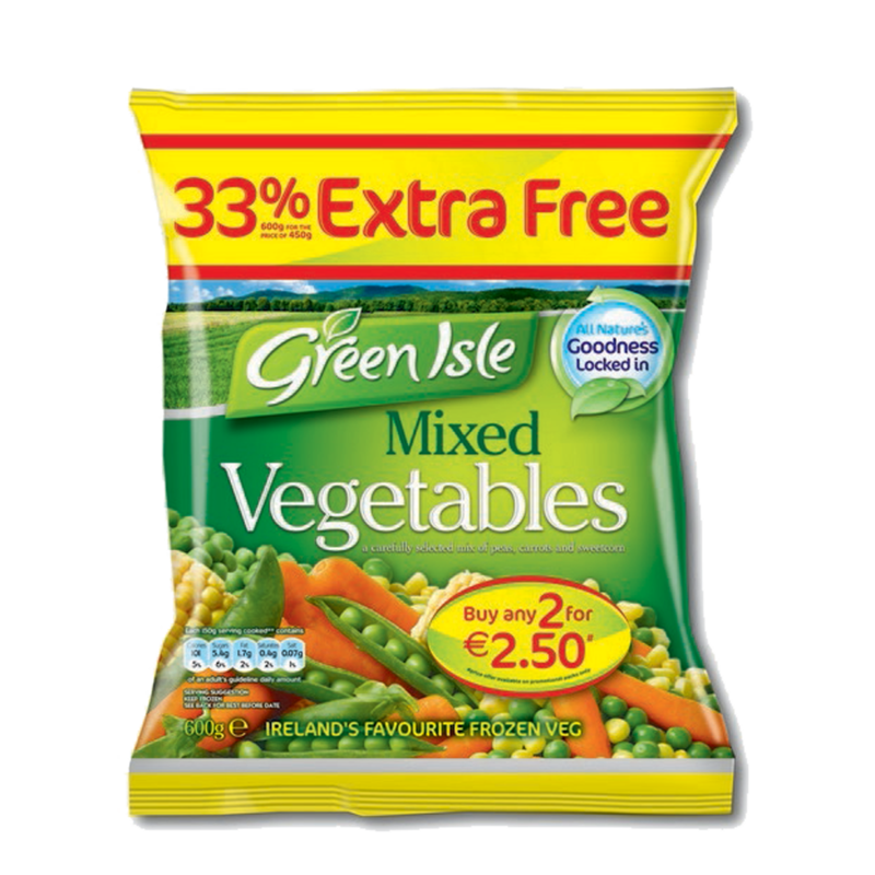 Green Isle Mixed Veg 600g 33 Extra visual high res