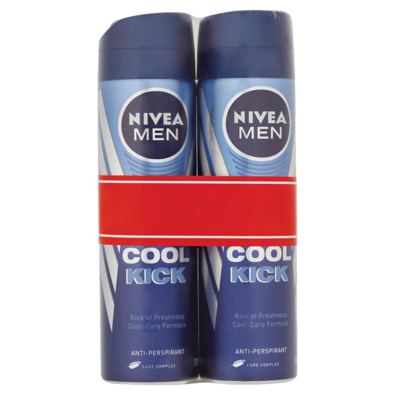 NIVEA MEN Cool Kick 48h Anti Perspirant 2 x 150ml