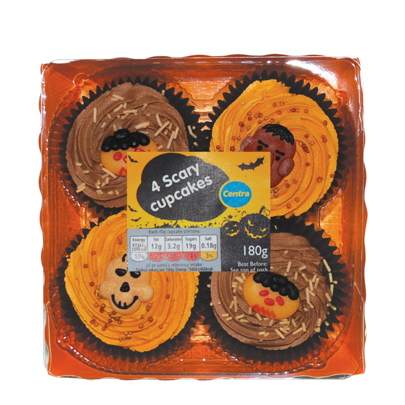 CT HalloweenScaryCupCakes 4pk