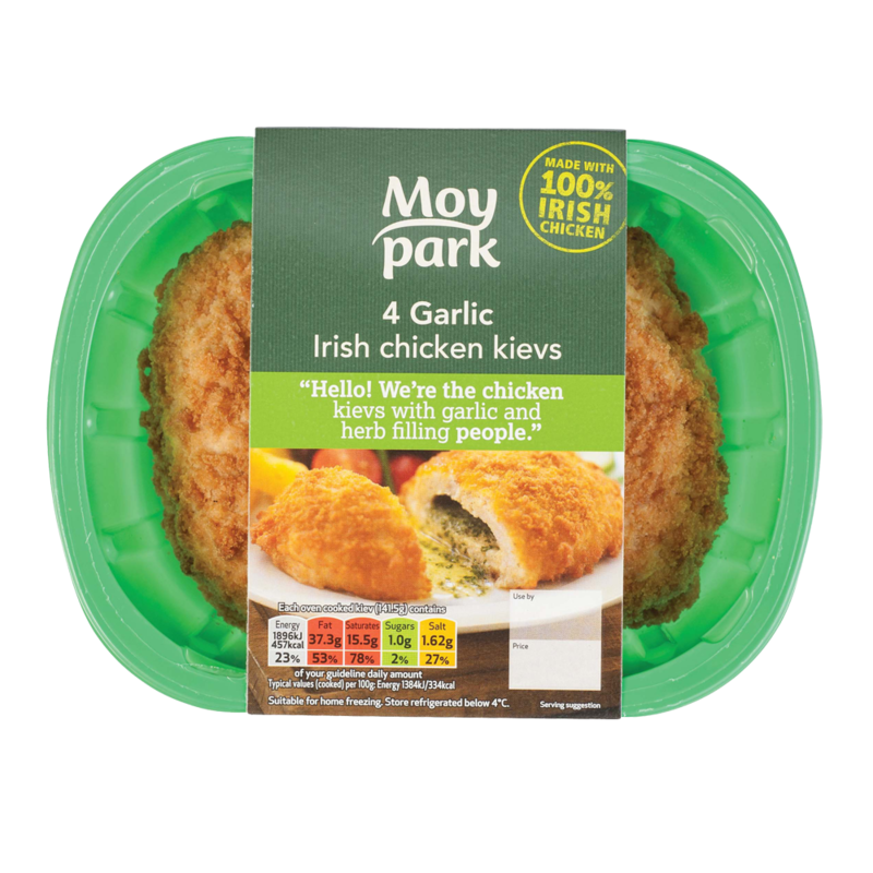 Moy Park 4 Garlic Irish Chicken Kievs 566g