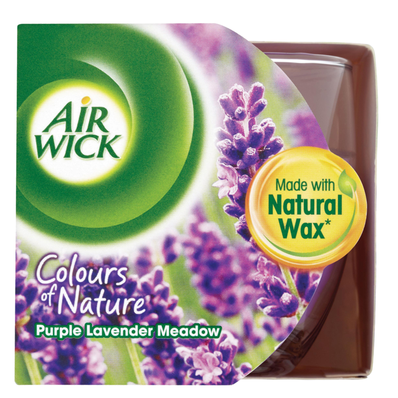 Air Wick Colours of Nature Purple Lavender Meadow Candle 115g