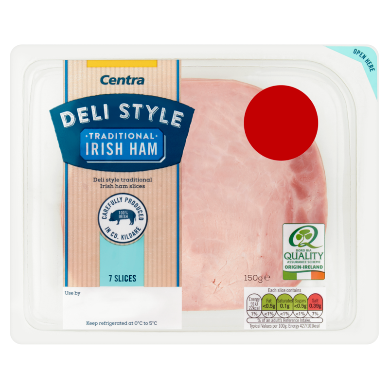 Centra Deli Style Traditional Irish Ham 7 Slices 150g