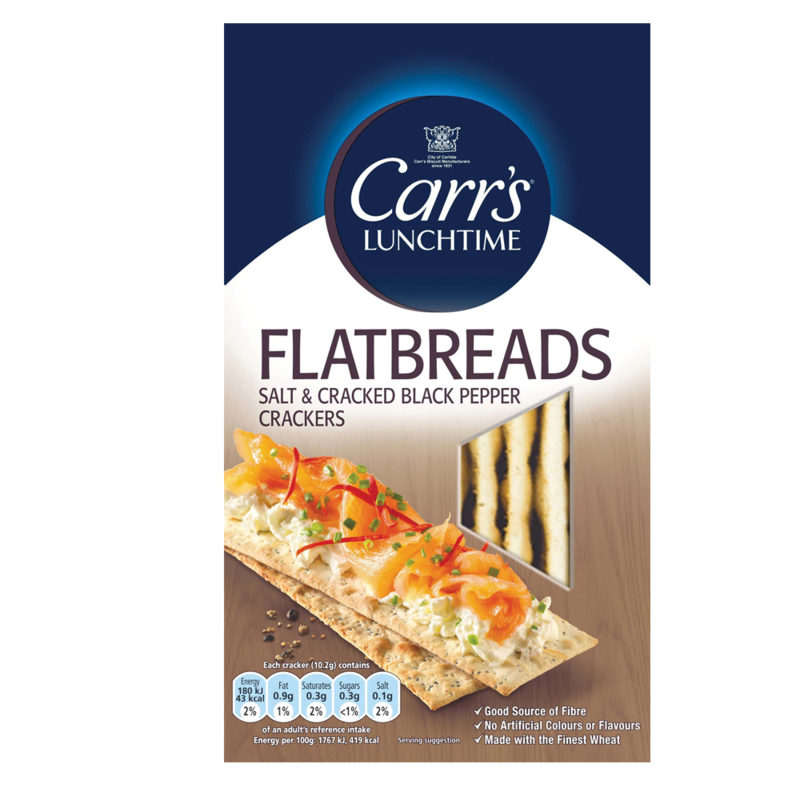 CARRS FLATBREADS SALT AND PEPPER