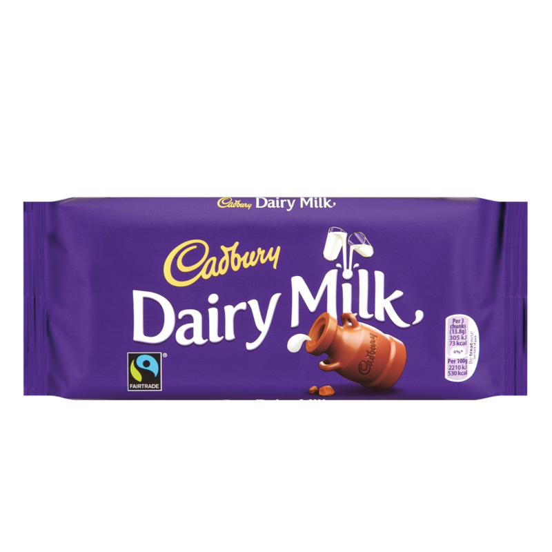 Cadbury Dairy Milk Chocolate Bar 110g - Centra