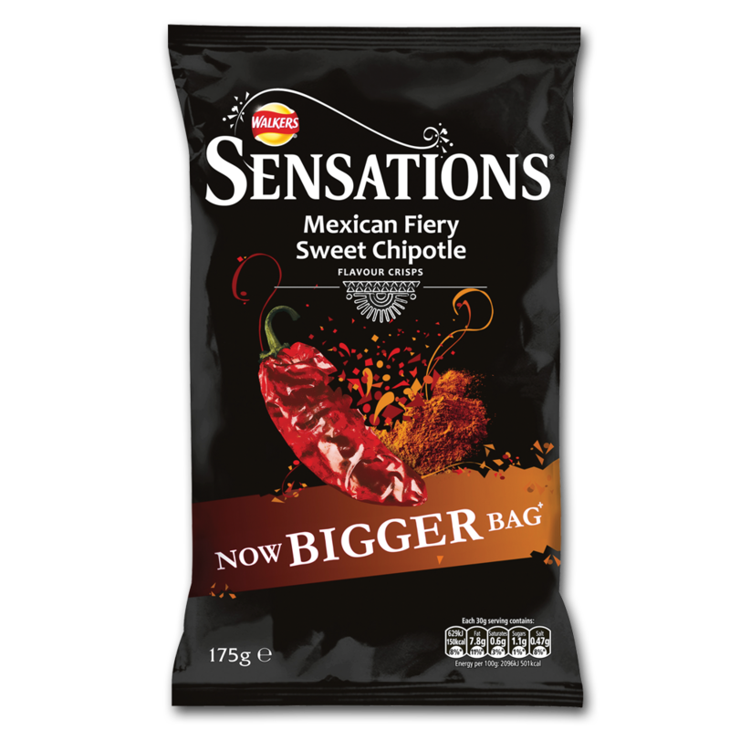 WalkersSensations fieryChipotle 175g