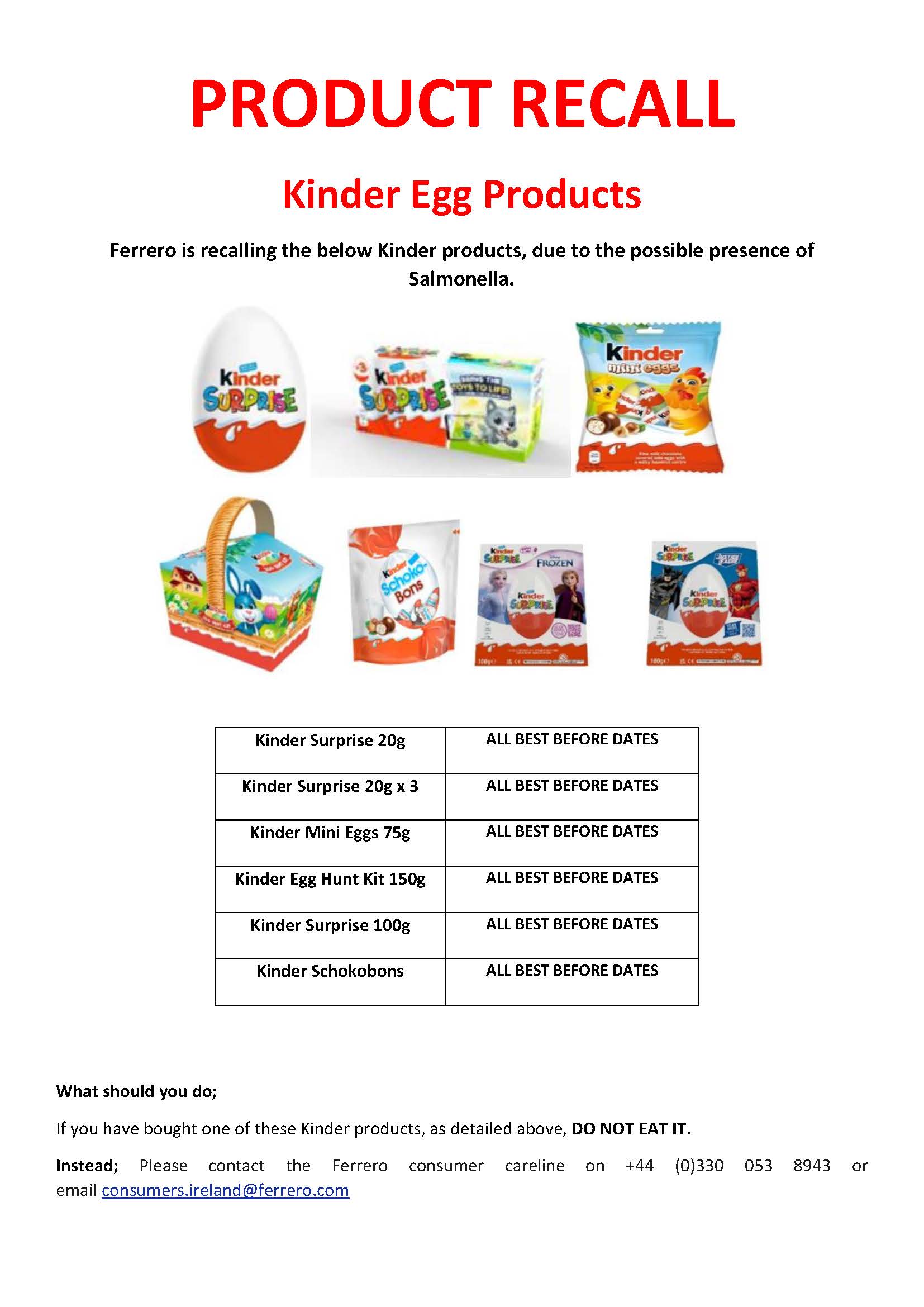 Kinder 20 20POS 208th 20April 202022 206 20Products Page 1