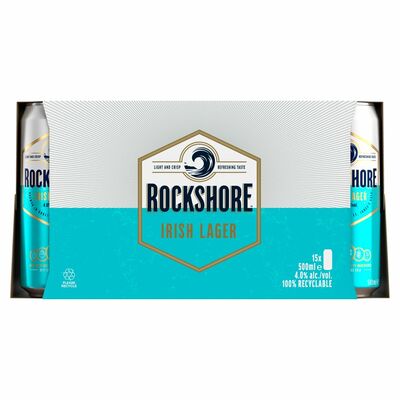 ROCKSHORE LAGER CAN PACK 15 X 500ML