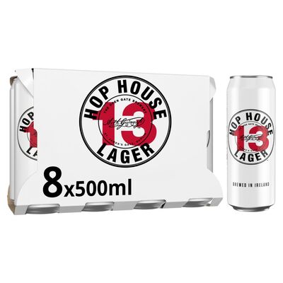 Hop House 13 Lager Can Pack 8 x 500ml 