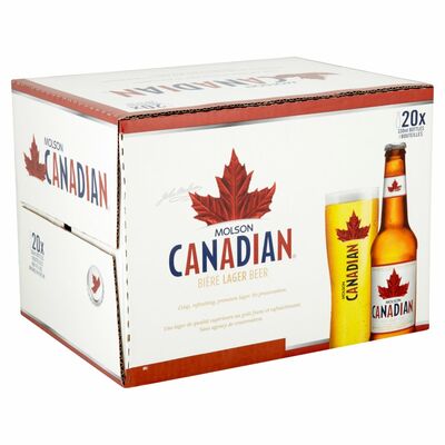 MOLSON CANADIAN BOTTLE PACK 20 X 300ML 