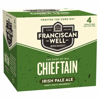 Franciscan Well Chieftain Ipc Cans 4 Pack 330ml
