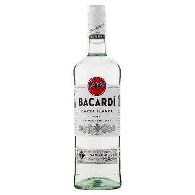 Bacardi Carta Blanca Rum 1ltr