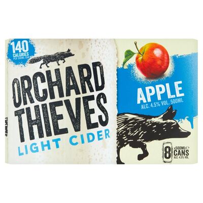 Orchard Thieves Light Can Pack 8 x 500ml 
