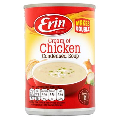 Erin Cream Of Chicken Condensed Soup 295g