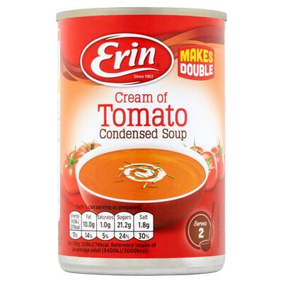 Erin Cream Of Tomato Condensed Soup 295g
