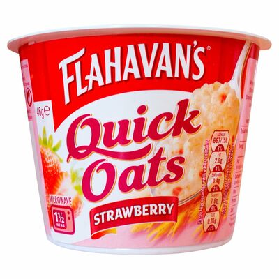 Flahavan's Strawberry Quick Oats Pot  46g