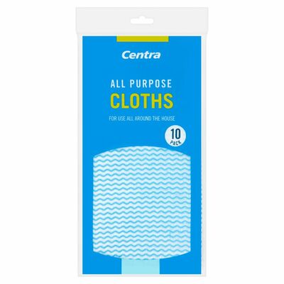 Centra All Purpose Cloths 10pce