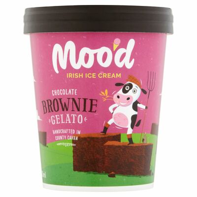 Moo'd Chocolate Brownie Gelato 500ml