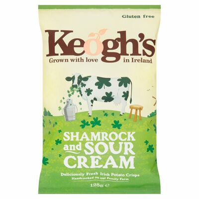 Keogh's Shamrock & Sour Cream Crisps 125g