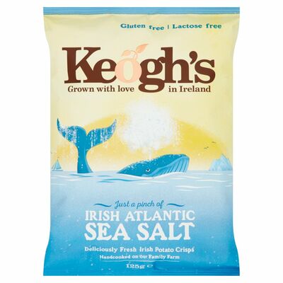Keogh's Irish Atlantic Sea Salt Crisps 125g