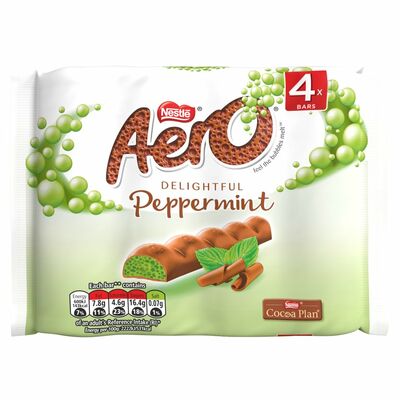 Nestlé Aero Bubbly Peppermint 4 Pack 27g