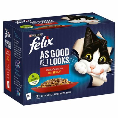Felix Meaty Selection In Jelly Cat Food 12 Pack 100g