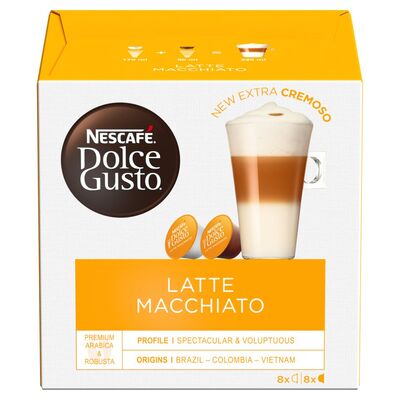 Nescafé Dolce Gusto Latte Macchiato Coffee Capsules 16 Pack 183.2g