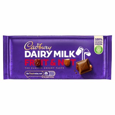 Cadbury Dairy Milk Fruit & Nut Bar 110g