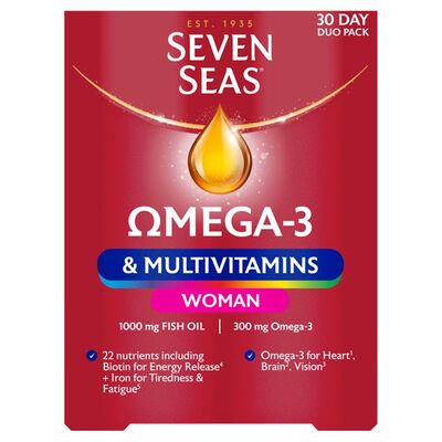Seven Seas Omega 3 Multivitamins Woman 30+ 30 Caps 60pce
