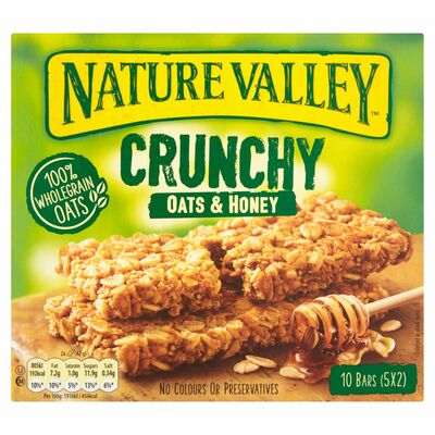 Nature Valley Crunchy Oats & Honey Bars 10 Pack 420g