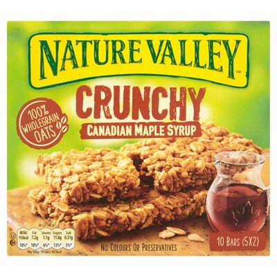 Nature Valley Crunchy Canadian Maple Syrup Bars 10 Pack 210g