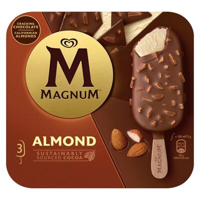 Magnum Almond Ice Cream 3 Pack 300ml