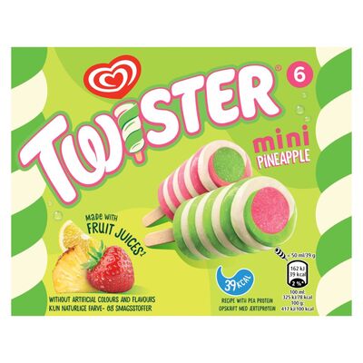 Twister Mini Ice Lolly 6 Pack 300ml