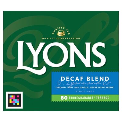 Lyons Decaf Blend Tea 80 Pack 230g