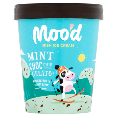 Moo'd Mint Choc Chip Gelato 500ml