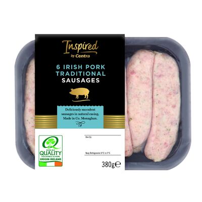 INSPIRED BY CENTRA IRISH PORK TRADITIONAL SAUSAGES 380G