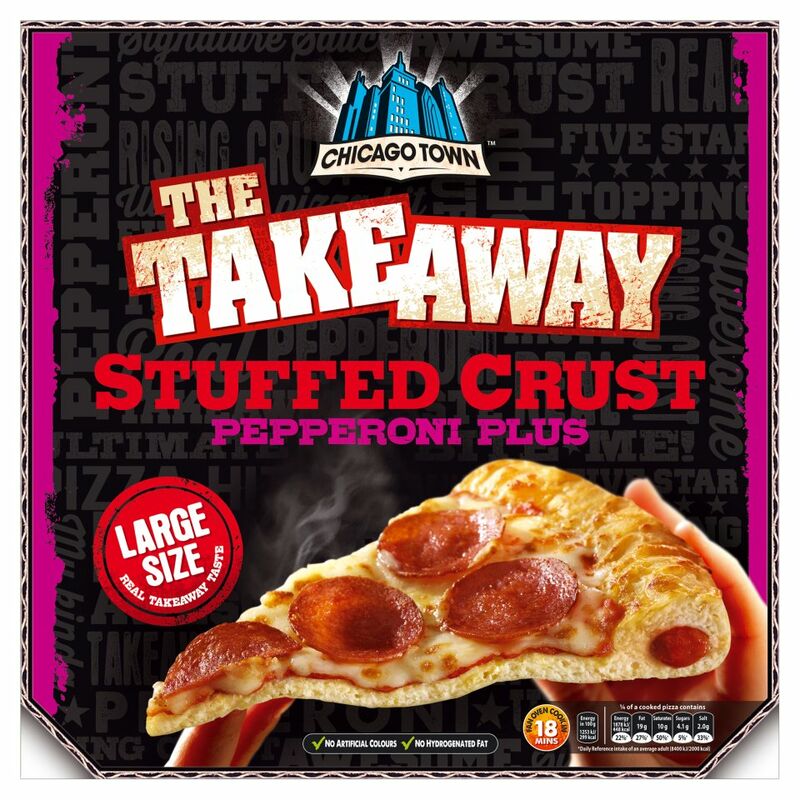 Chicago Town The Takeaway Pepperoni Plus Stuffed Crust 645g