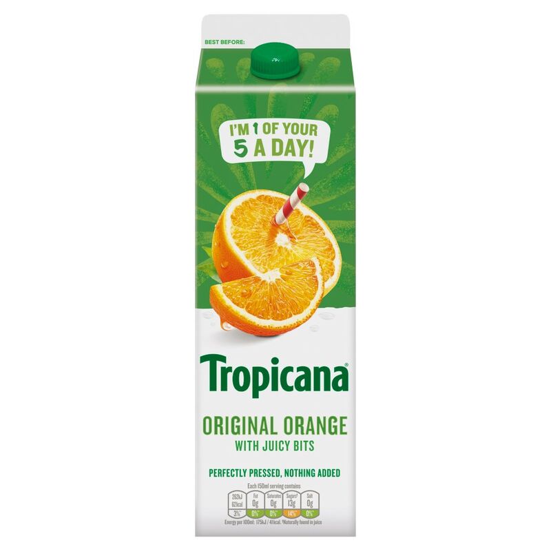 Tropicana Original Orange with Juicy Bits 900ml