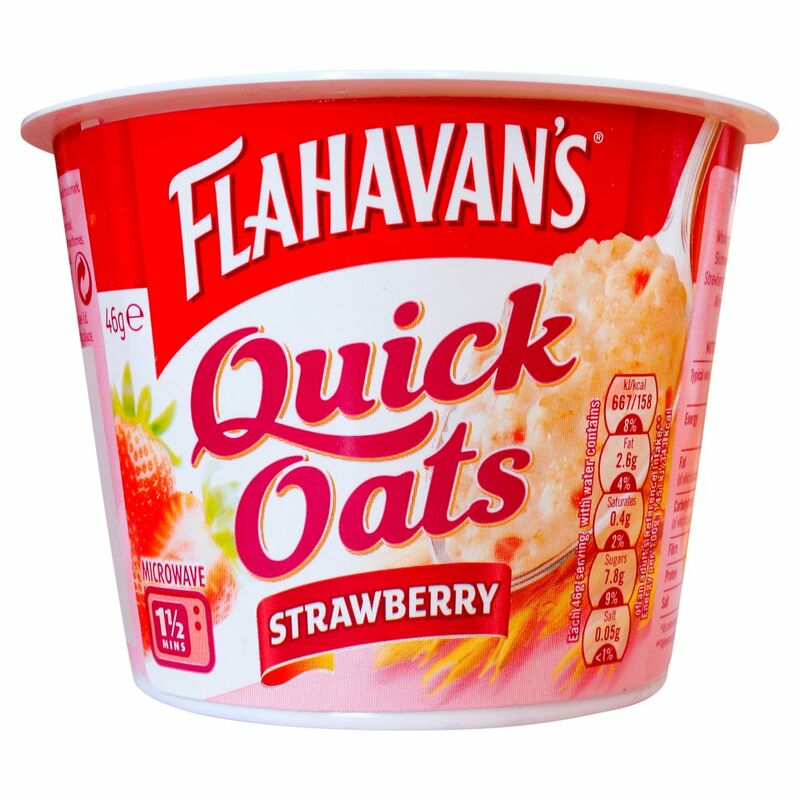 Flahavan's Quick Oats Portable Porridge Strawberry 46g