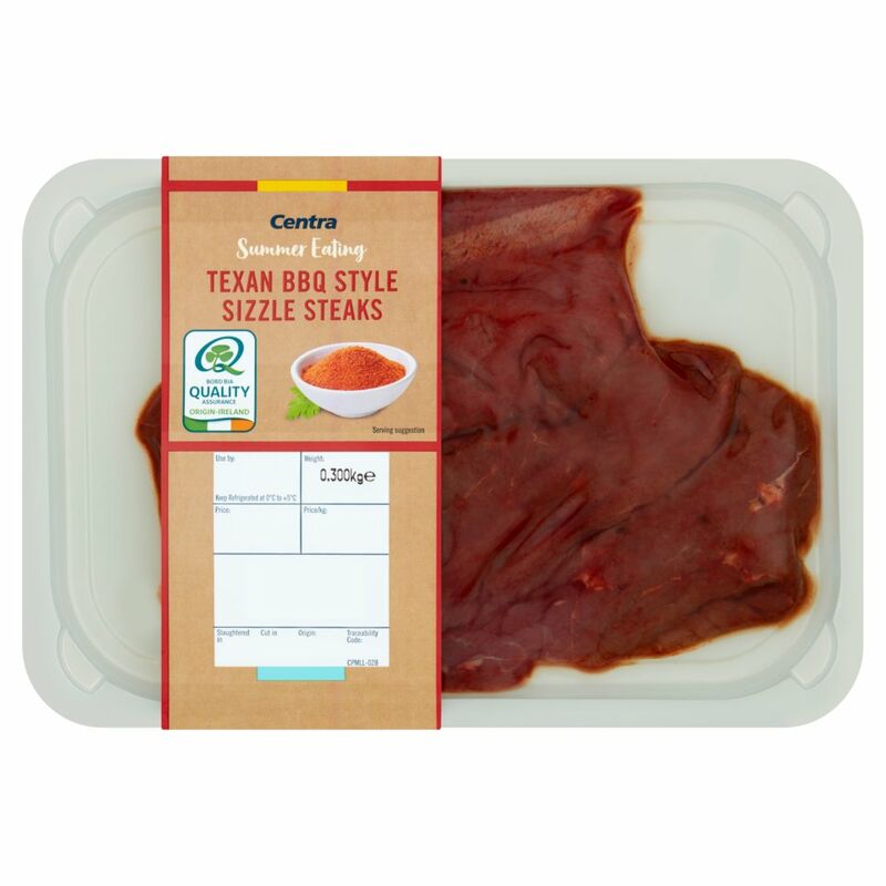 Centra Summer Eating Texan BBQ Style Sizzle Steaks 0.300kg