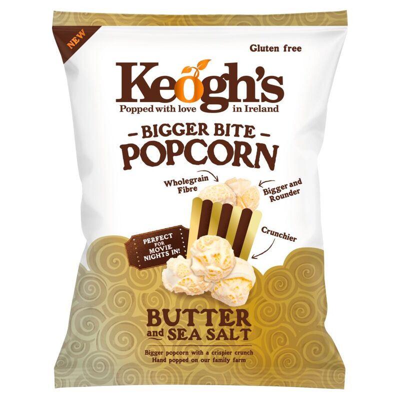 Keogh's Bigger Bite Popcorn Butter and Sea Salt 70g